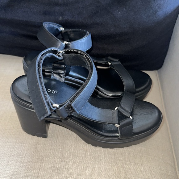 Black Strap Heels - Picture 2 of 5